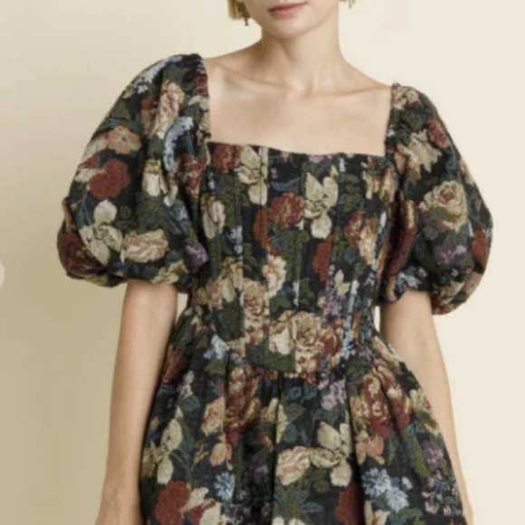 Dresses & Skirts - Brocade Corset Mini Dress